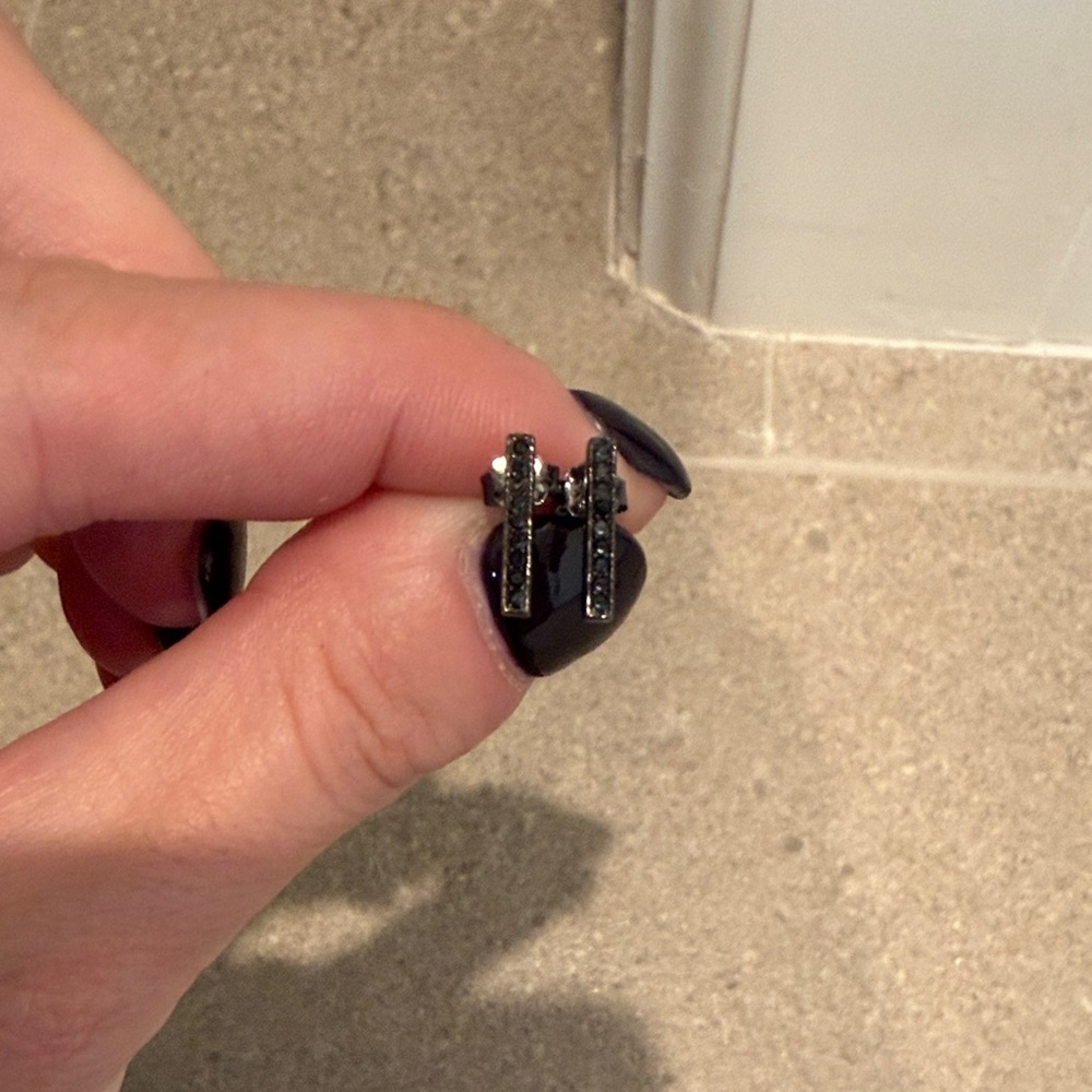 Black Stud Eaarings
